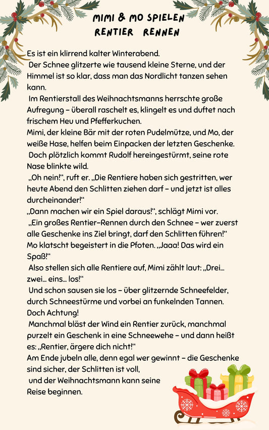 Rentier Rennen - Das flotte Spiel für kühle Tage