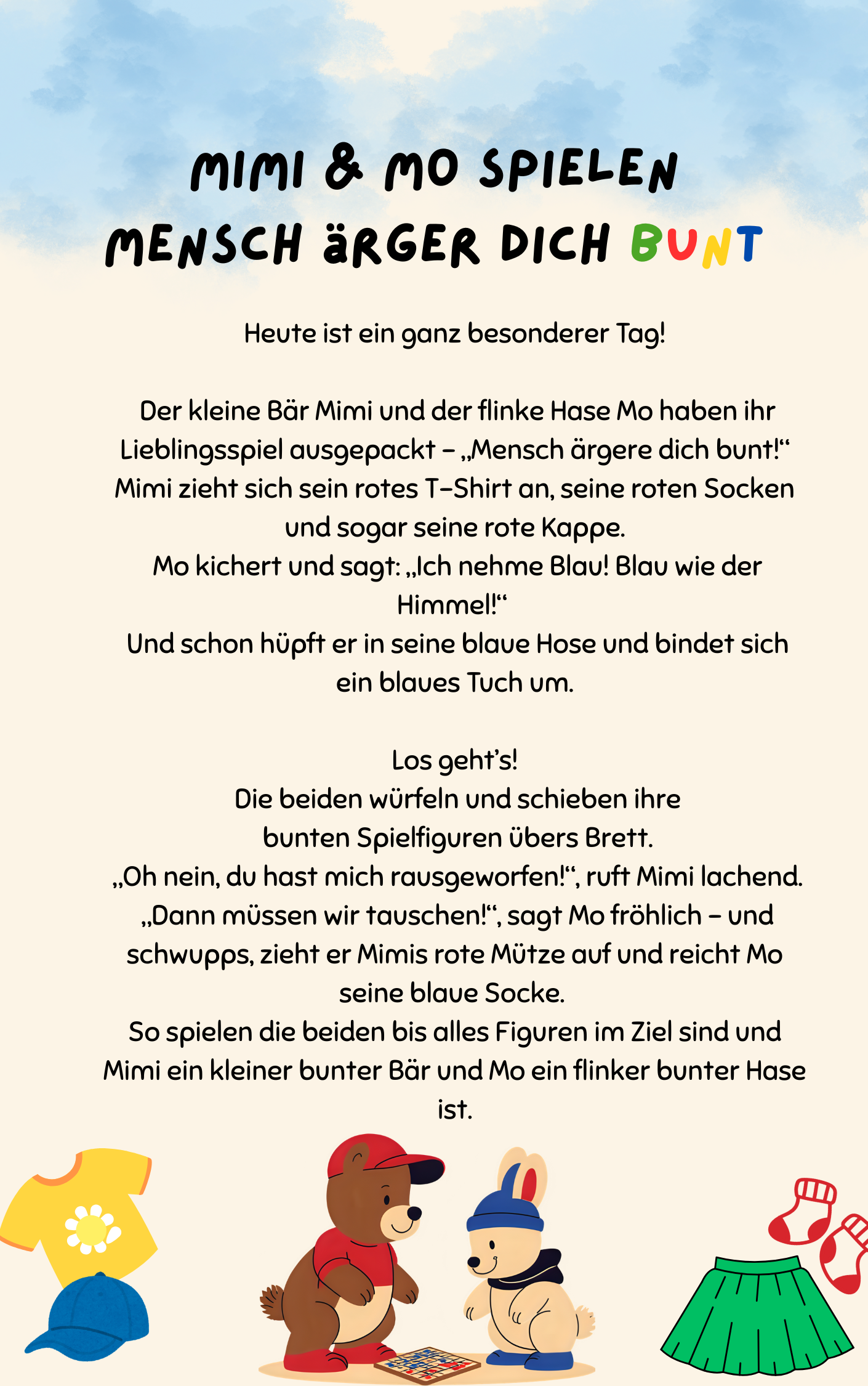 Mimi & Mo's Mensch Ärger Dich Bunt