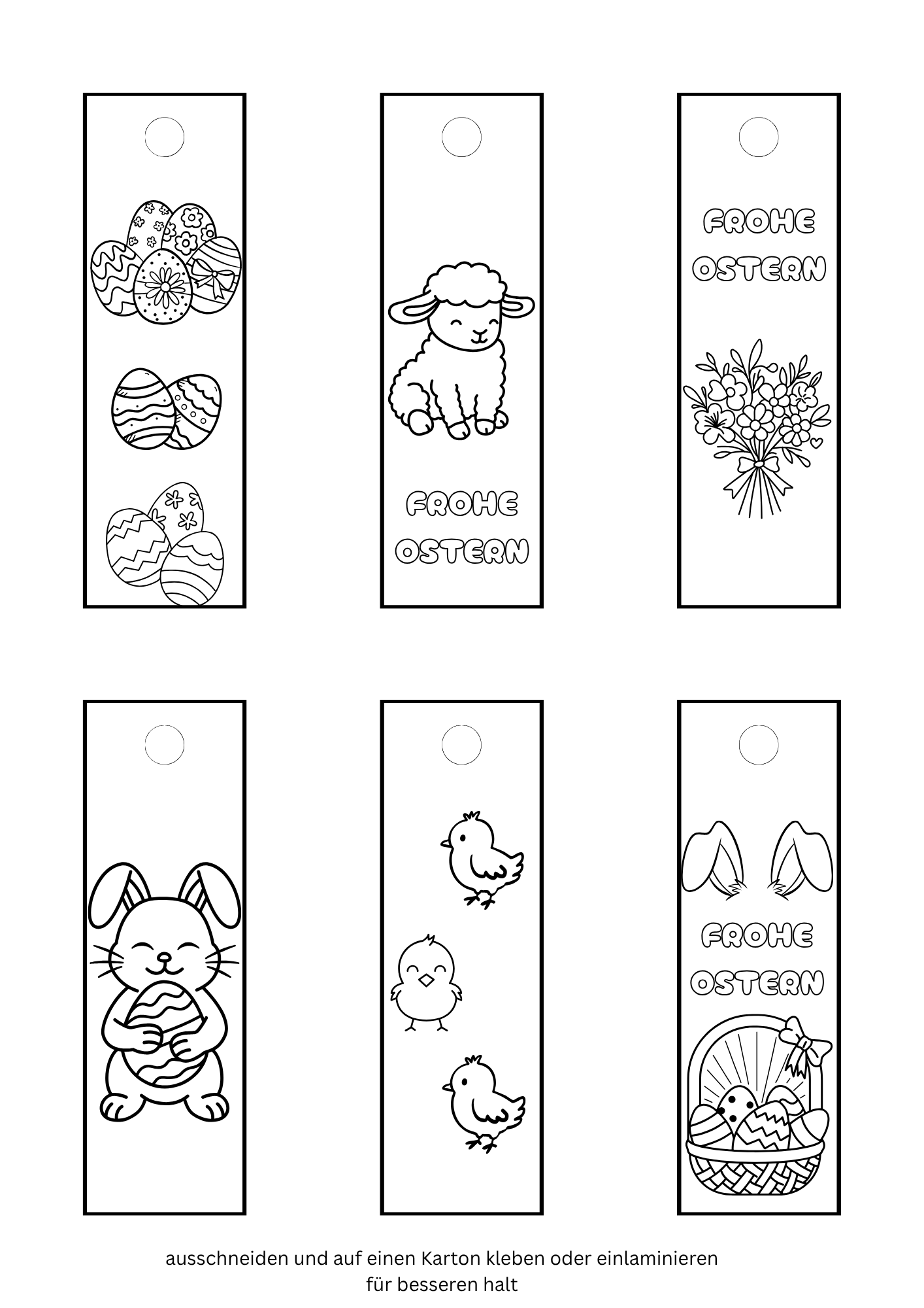 Lesezeichen zum selbst gestalten