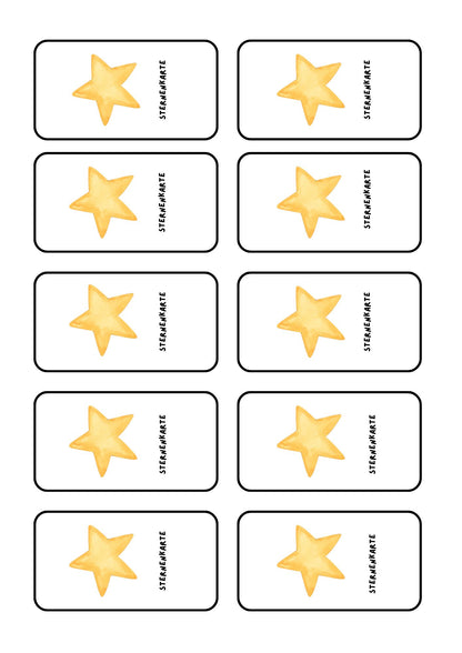 Sternkarten Holt euch den Zauber nach Hause